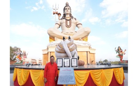Dr. JC Chaudhry achieves Two Guinness World Records for Largest Trident and Most Viewed Statue Ceremony