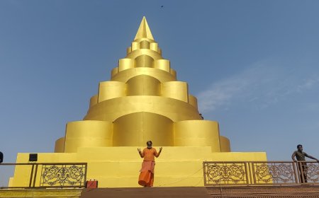 Grand 52-Foot Permanent Siddh Mahamrityunjay Yantra Nears Completion in Hisar