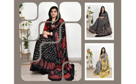 How to Spot Genuine Ajrakh Saree Online and Avoid Fake Machine Prints