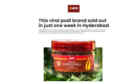 This Viral Podi Brand Sold Out in Just One Week in Hyderabad
