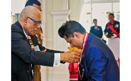 Bollywood singer Sumeet Tappoo awarded Fiji’s highest civilian honour for humanitarian work