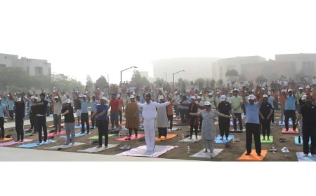 IIM Rohtak Celebrates the 11th International Day of Yoga with a Collective Spirit of Mindfulness