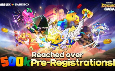MARBLEX'S NEW TOY-INSPIRED PIXEL RPG META TOY DRAGONZ SAGA SURPASSES 500,000 GLOBAL PRE-REGISTRATIONS