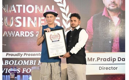 SABOLOMBI Micro Services Foundation Honored as One of the Leading Financial Services Providers in Assam at National Business Awards 2025