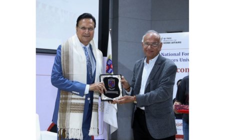 India TV Chairman Shri Rajat Sharma Delivers Insightful “Special Talk” at NFSU
