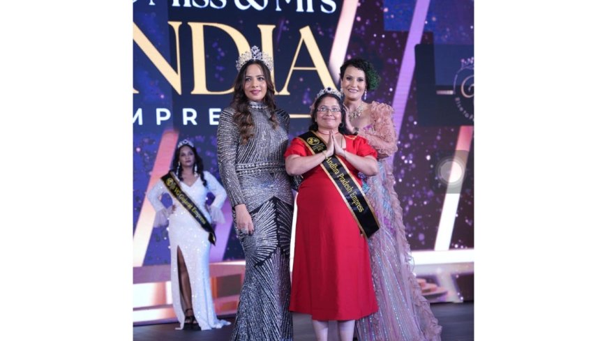 CH V N Padma Sarada Crowned VG Mrs Andhra Pradesh Empress & Mrs Ethnic Diva at VG Miss & Mrs India Beauty Pageant 2025