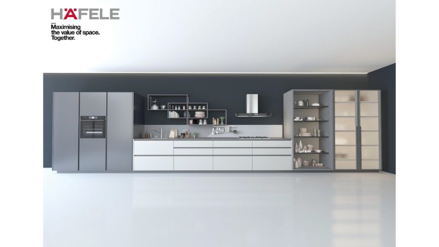 Hafele Profin Aluminium Profile Range Redefines Modern Kitchens with Stack Modular Shelving