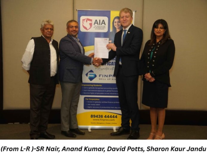 UK-based Association of International Accountants (AIA) Announces Strategic Partnership with India’s Finprov Learning