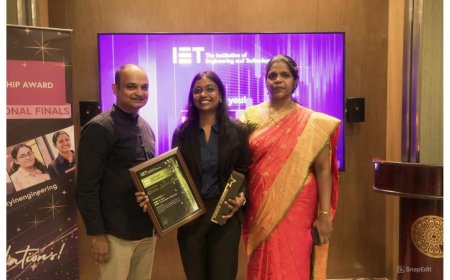 KCG College Student Rithika S K Wins the 9th IET India Scholarship Award for solar-powered healthcare solution