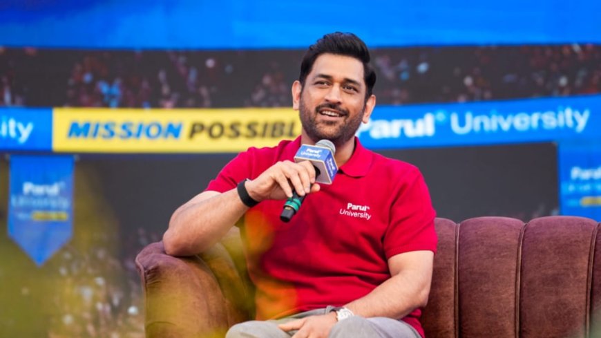 ‘Choose What Matters’: MS Dhoni Engages with Students at Parul University’s Mission Possible 2025