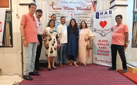Tarun Mitra Mandal Unites Community Volunteers in a Large-Scale Blood Donation Drive Organised by HAB Pharma