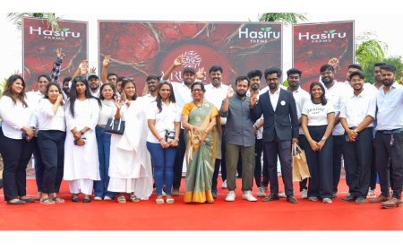 Hasiru Farms Marks 77th Republic Day with 77 Kms Cyclothon at VRUKSHA Project Launch