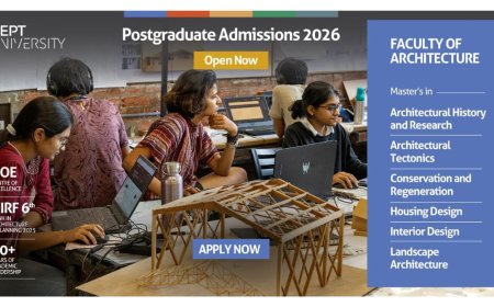 CEPT University Invites Applications for Postgraduate Programs in the Faculty of Architecture