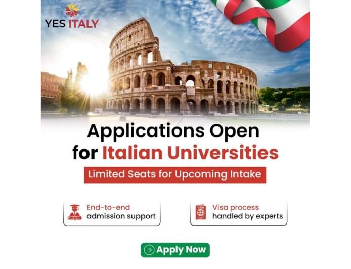 Admissions to Italian Universities Are Now Open – Get Complete Guidance from YES Italy