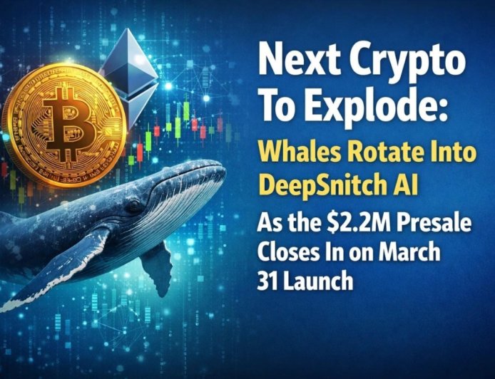 Next Crypto To Explode: Whales Rotate Into DeepSnitch AI As the USD 2.2M Presale Closes In on March 31 Launch, XRP and HYPE Nearing Breakouts