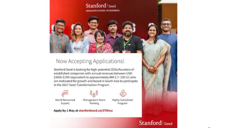 Last Call: Applications for Stanford Seed Transformation Program in South Asia Close Soon