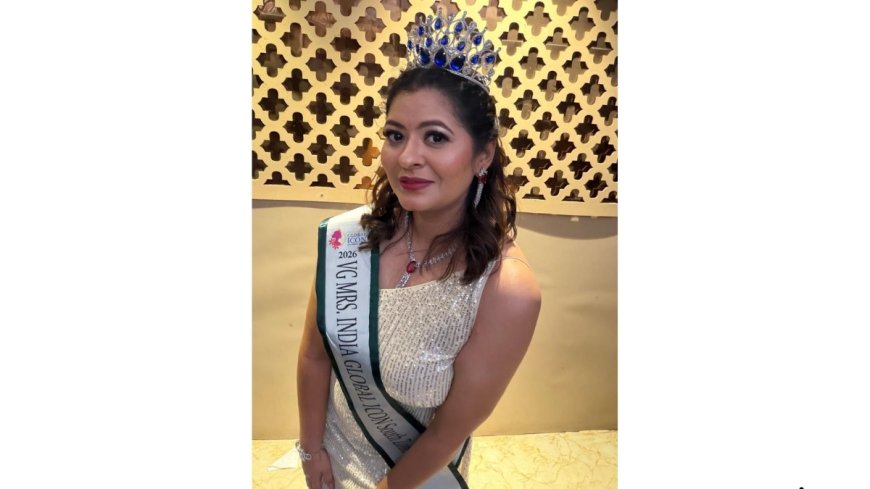 Vibhuti Paliwal Crowned VG Mrs India Global Icon South Zone 2026, Inspiring Women to Dream Fearlessly