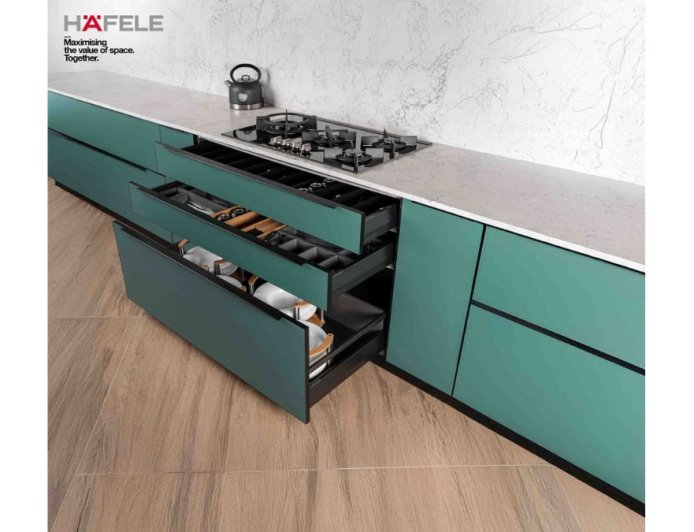 Hafele introduces MatrixBox Premium+ Drawer System Offering a Hassle-Free Installation Experience